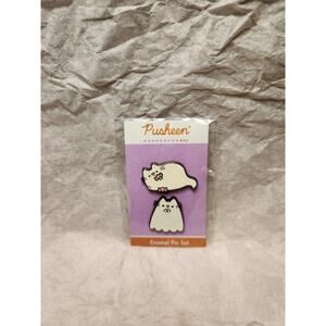 Pusheen the Cat Pusheen Box 2021 Halloween Ghost Cute Kitty Enamel Pins